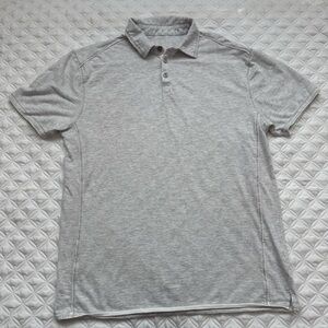 BKE Men's Jay Short Sleeve Polo Heathered Gray Size XL